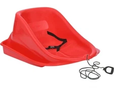 Superio Baby Pull Snow Sled Infant Boggan Child Safe Plastic Seatbelt, Pull Rope