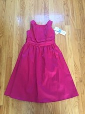 NWT Davids Bridal Flower Girl Dress in Watermelon Pink Size 10