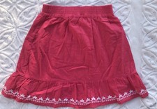 New Girls Gymboree Bright Pink Ruffle Skirt Sz 6