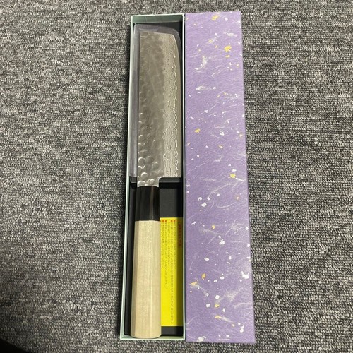 Japanese kitchen knife Sakai Takayuki Nakiri knife 160mm VG10 Damascus Steel
