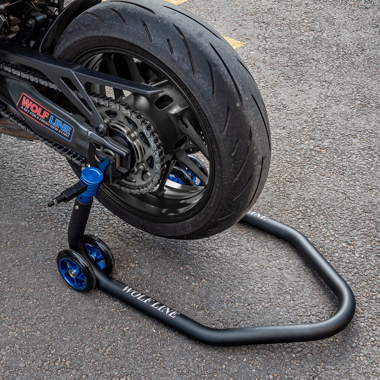 Motorcycle Lifting Frame Support Stand Rear Wheel Lifter Paddock Jacks Swingarm