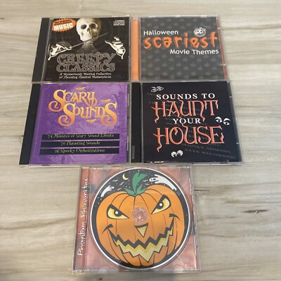 5 HALLOWEEN   CDs PHANTOM PHAVORITES CREEPY CLASSICS MOVIE THEMES SCARY