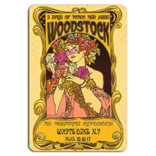 Woodstock 1969 Vintage Music Festival Poster