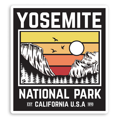Yosemite USA 3 Pouces Autocollant En Vinyle Pour Bagage