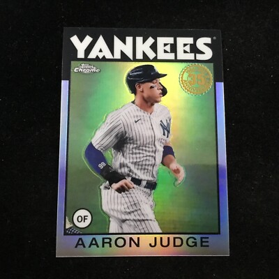 2021 Topps Chrome 1986 Topps Baseball #86BC-1 Aaron Judge New York Yankees