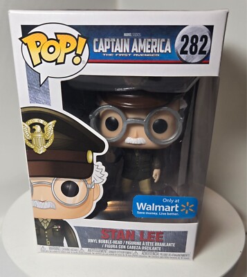 Funko Pop! Marvel Captain America - Stan Lee #282  Walmart Exclusive w/protector