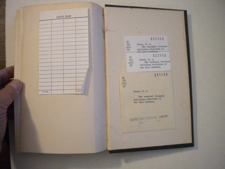 'Venereal Diseases' Keyes, Woods Medical 1880 HC Ex-Lib - Image 4 of 4