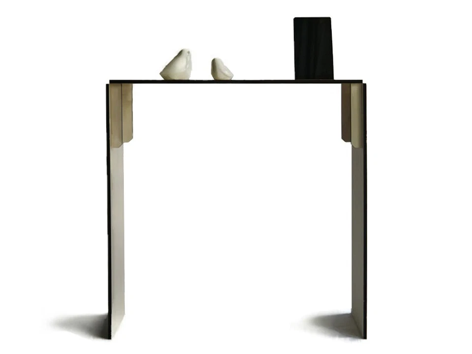 Wooden Narrow Console Table for Entryway with Modern Smartphone and Tablet Stand - Image 2 of 4