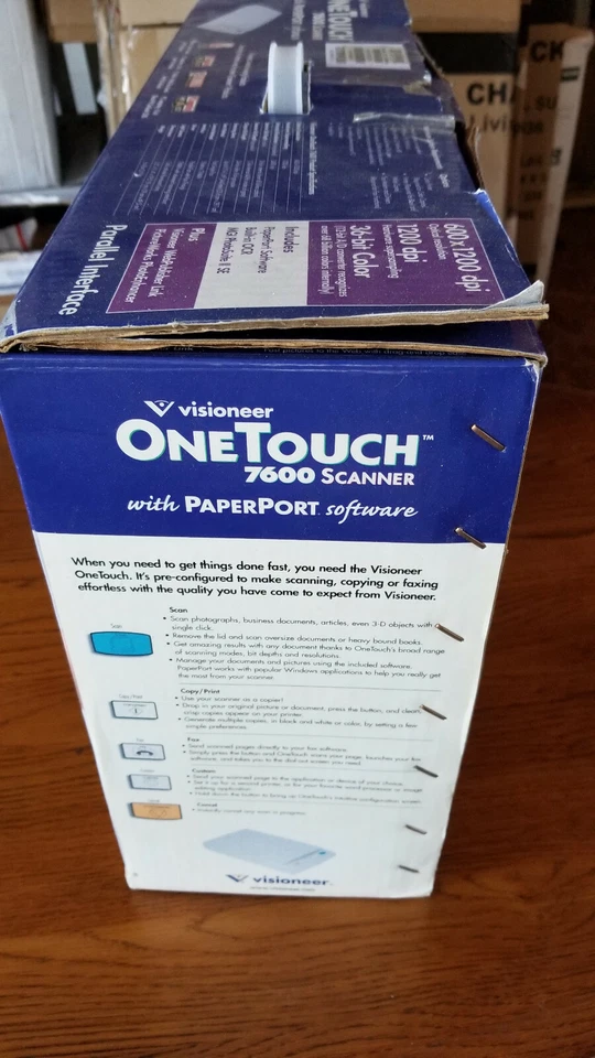 Vintage Visioneer OneTouch 7600 Scanner Flatbed Scanner 1200dpi 36 Bit Color - Image 3 of 4