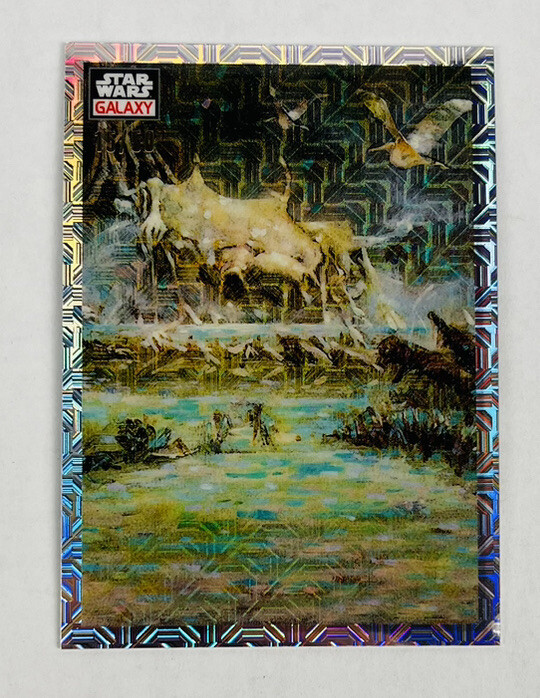 2023 Topps Chrome Star Wars Galaxy #15 Yoda’s Hut Mojo Refractor 15/50