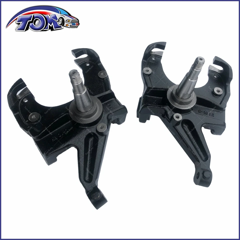 Husillos de caída delanteros de 2,5" suspensión inferior para camioneta C10 1971-1972 con frenos de disco Foto 2 de 4