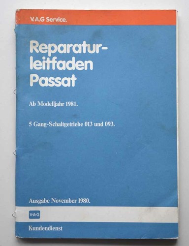 VW Passat 32B, 5-Gang-Schaltgetriebe 013 und 093, Reparaturleitfaden