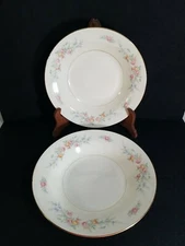 Homer Laughlin Eggshell Nautilus FERNDALE China 8¼" Rim Soup Bowl 2 with Flaws