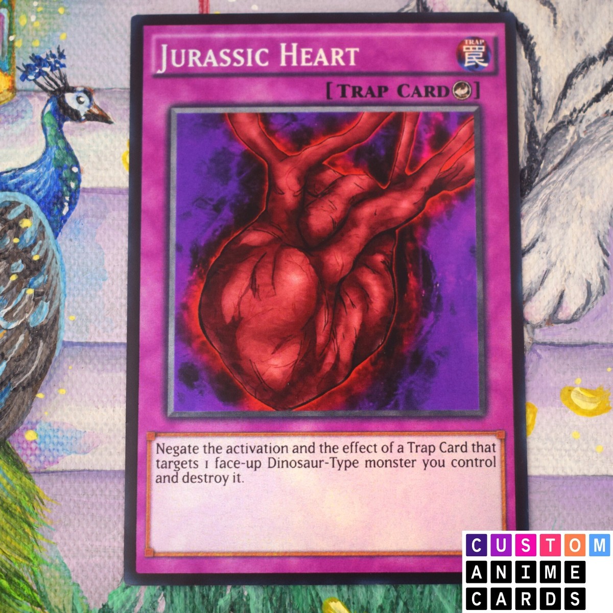 Jurassic Heart ANIME EFFECT HOLO card Jurassic Heart ANIME EFFECT HOLO card