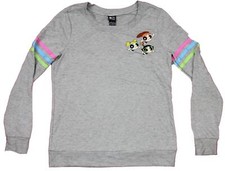 Powerpuff Girls Juniors Sweatshirt - Flying Lapel Image