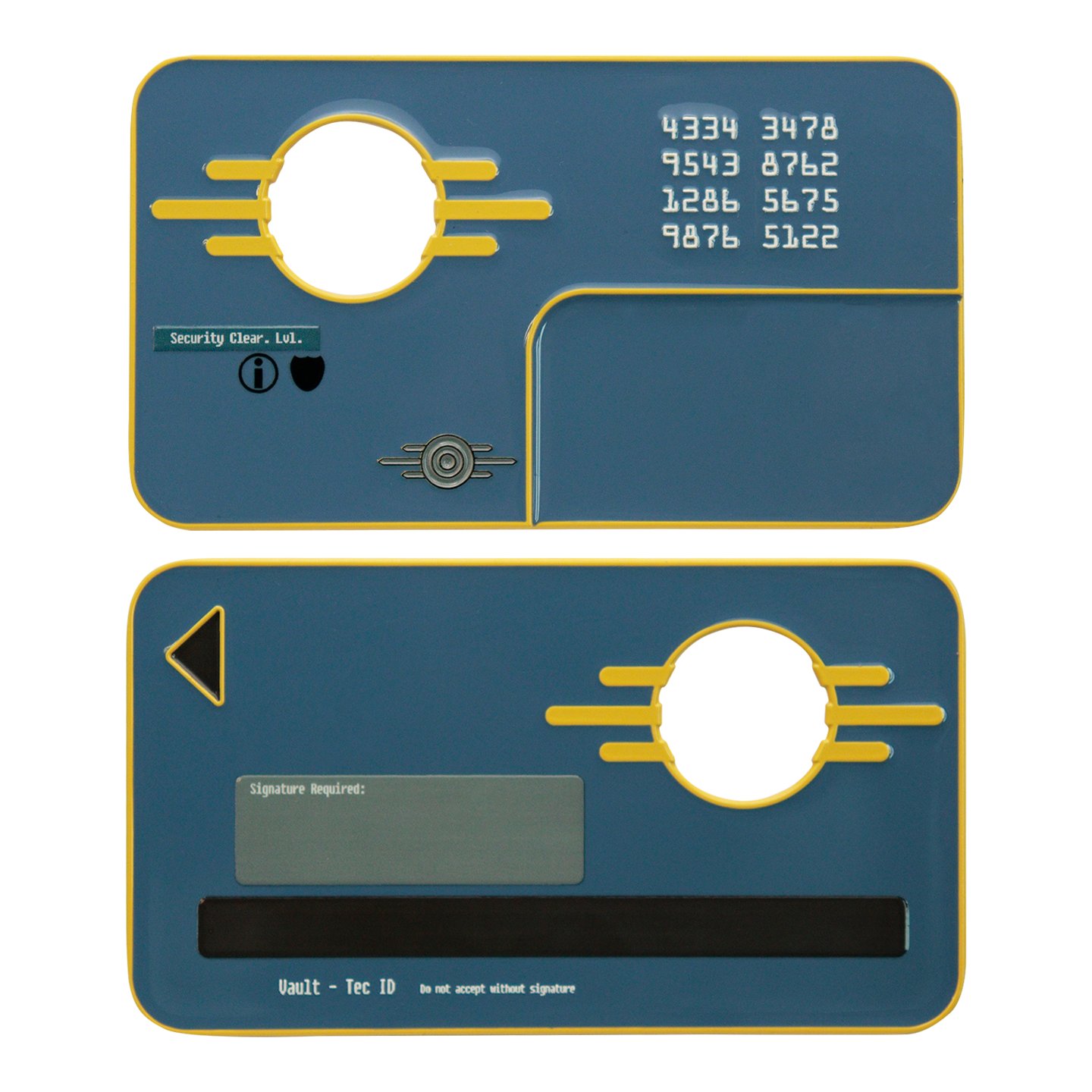 Fallout Limited Edition Vault Security Keycard Metal Prop Replica