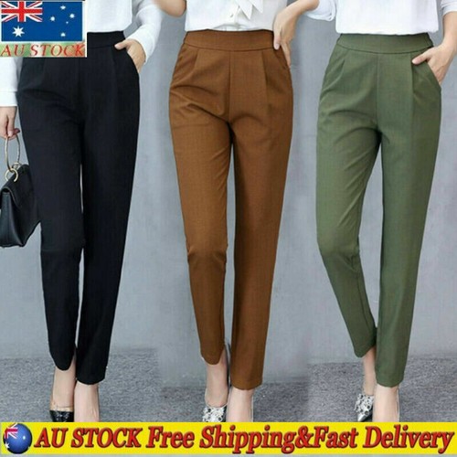 High Waist Cigarette Casual Pants 
