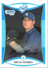 2008 Bowman Chrome Prospects Bryan Morris a Los Angeles Dodgers #BCP148