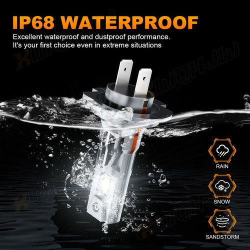 4x H7 10000K LED Headlight Kit High Low Beam Bulbs 3300000LM White Super Bright - Picture 6 of 13