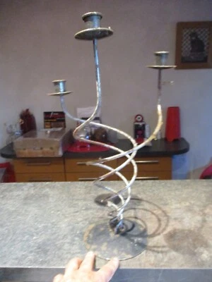 A SAUVER Triple Bougeoir Chandelier Fer en Elipse - Photo 1/4