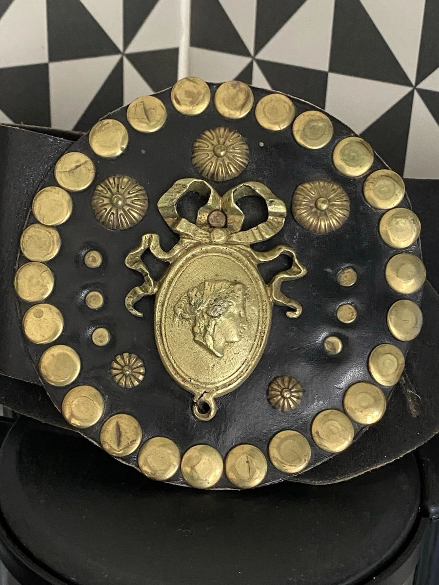 Ancienne Boucle De Ceinture En Métal Doré Du XIXe Siècle - Superbe état !