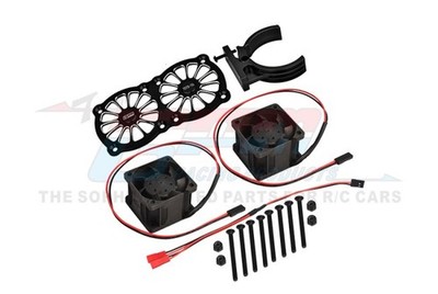 GPM MAKX018FANB-BK Motorkühlkörper mit Doppel-Lüfter 7075-T6 Alu Kraton 8S BLX A