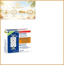 Self-Test GFCI Outlet Receptacle 15 Amp Tamper Resistant White LED Indicator 3