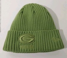 Green Bay Packers NFL New ERA Color Cuffed Knit Winter Beanie Hat Wool Unused