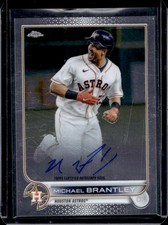 2022 Topps Chrome Michael Brantley Veteran Auto Autograph #CVA-MB Astros