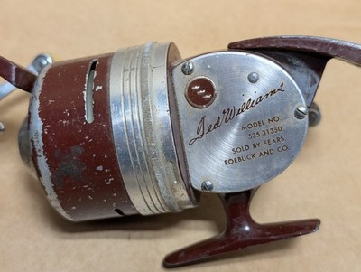 53539600 sears fishing reel Hunter's Tail Reel, Spinning Fishing Reels Handle Parts Saltwater Freshwater Double Bearing Light Smooth Casting 5.2:1Light Weight Ultra Lot Of 2 Vintage Sears