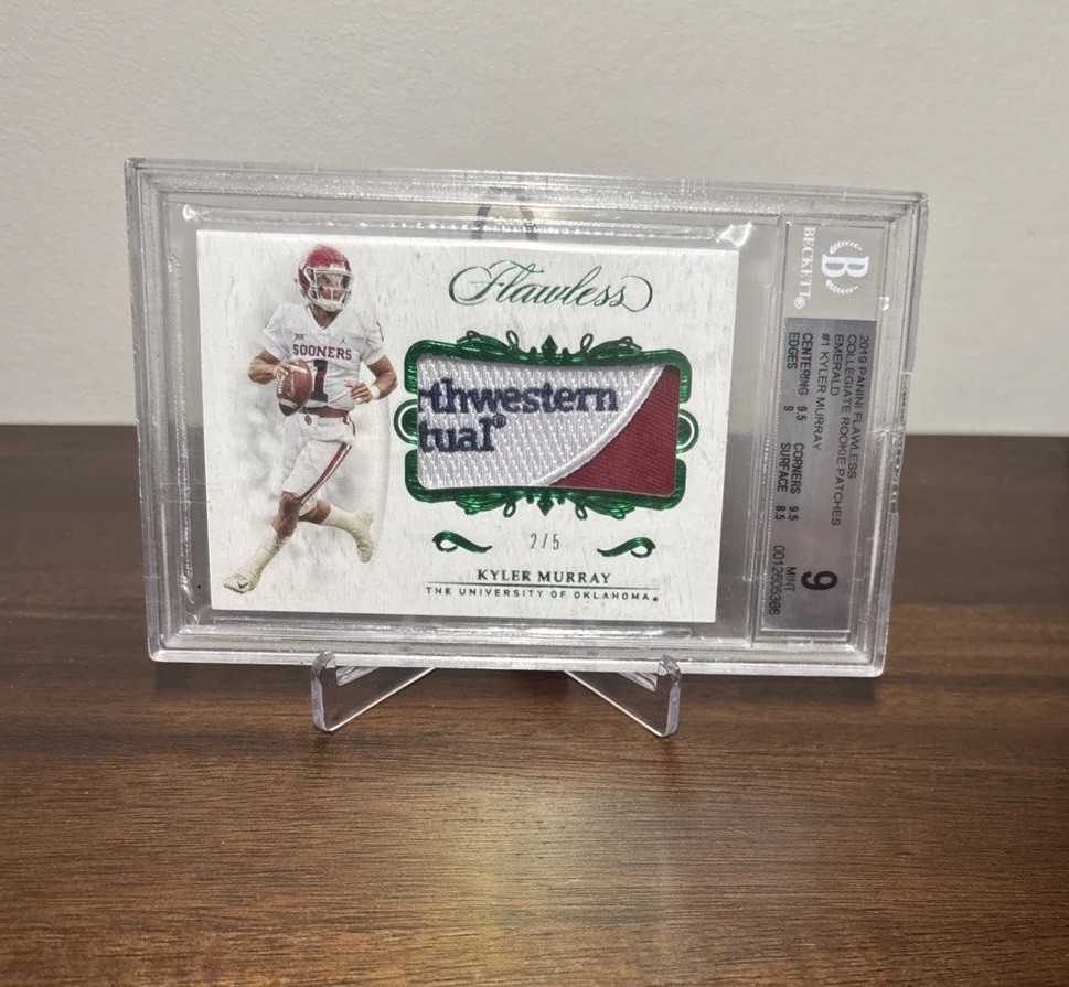 Kyler Murray Panini Flawless Collegiate Rookie Patches #1 Emerald