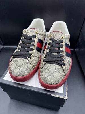 Gucci Ace GG 'Supreme Red' Men s Sneakers Size 10G / US 10.5 / 44EU