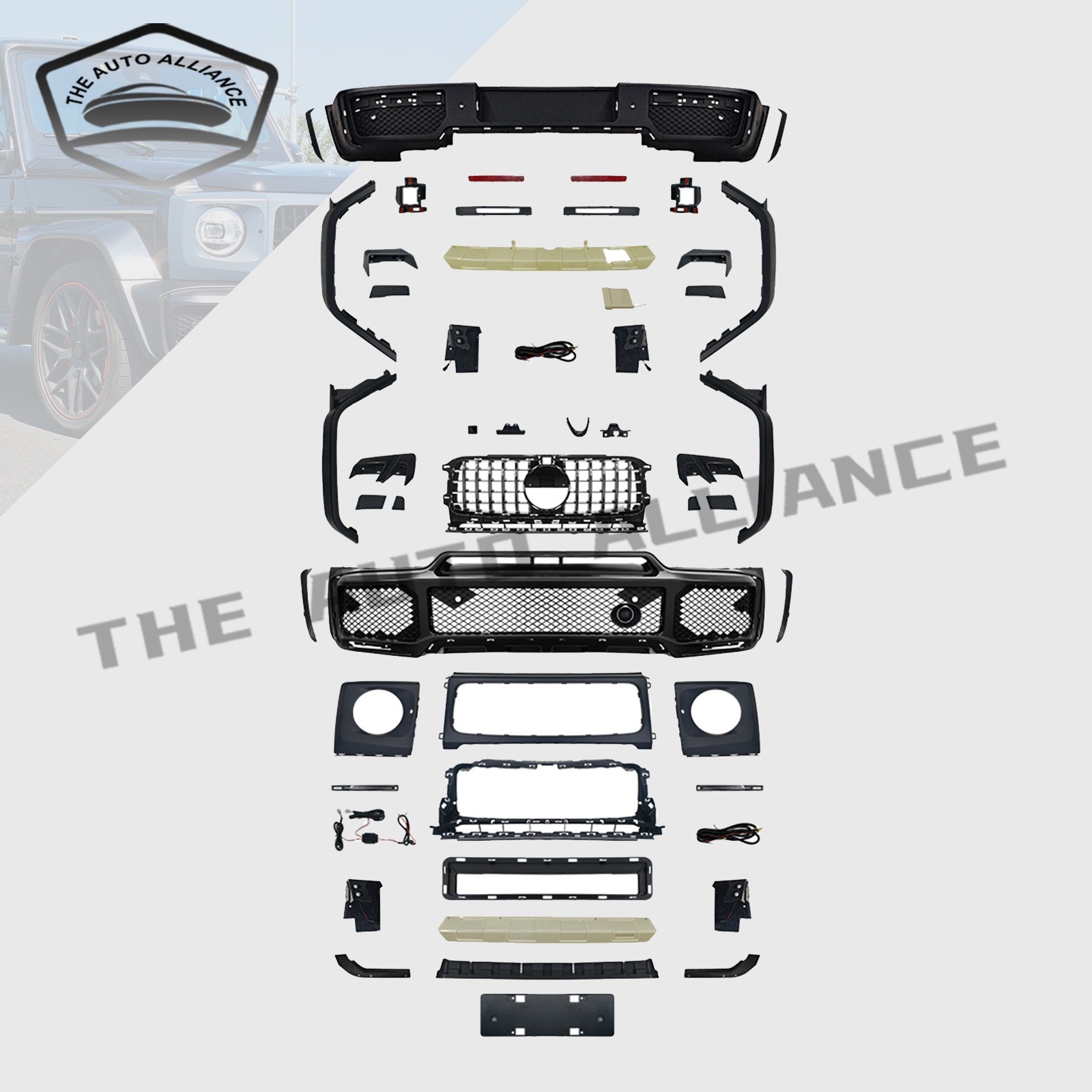 For 2019-2023 Mercedes Benz G CLASS W464 Upgrade Brabus Style Body Bumper Kit