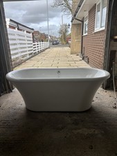 Burlington Brindley Soaking Tub with Surround, Free Standing 1700mm Bath