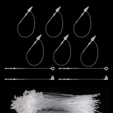 1000Pcs Hang Prices Tag Fasteners, 3 Inch Snap Lock Pins Plastic Tags for Clothi