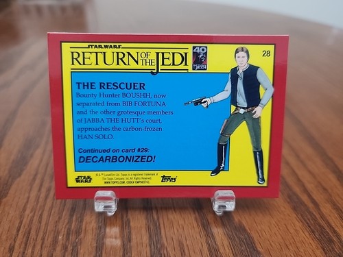THE RESCUER 2023 Topps RED Sapphire Return Of The Jedi #28 - Picture 2 of 2