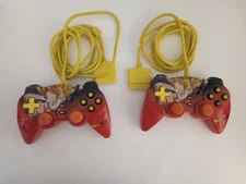 Dragon Ball Z Super Saiyan Goku PS2 Controller PlayStation DBZ Nubytech 2 Pack ♤