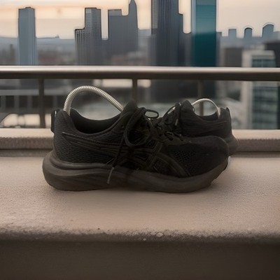 Asics Gel Contend 9 'Black Graphite Grey' Men 1011B881-003 Sz 9.5 Very Nice!
