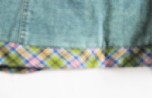 Miss Posh Open Front Jacket Y2K Fashion Plaid Trim L/ Sleeve Denim NWT Size XS - Picture 10 of 12