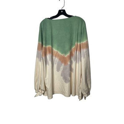 Weekend Susan Bettro Hombre  Light Sweatshirt Top Plus Size 2X Boho Hippie