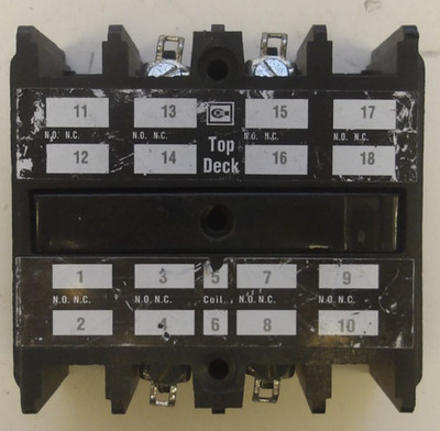 CUTLER HAMMER P/N: ARA20 4POLE CONTACTOR 600V 10A TOP DECK ADDER