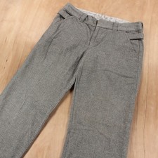 LUX by Urban Outfitters herringbone tweed cotton wool wide leg dress pants sz 7