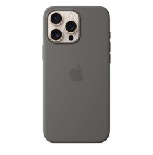 Genuine Apple Silicone Case for iPhone 16 Pro Max with Magsafe - Stone Gray