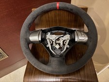 2008-2014 Subaru Wrx Sti Grb Steering Wheel Charcoal Gray Alcanara Red Stitching