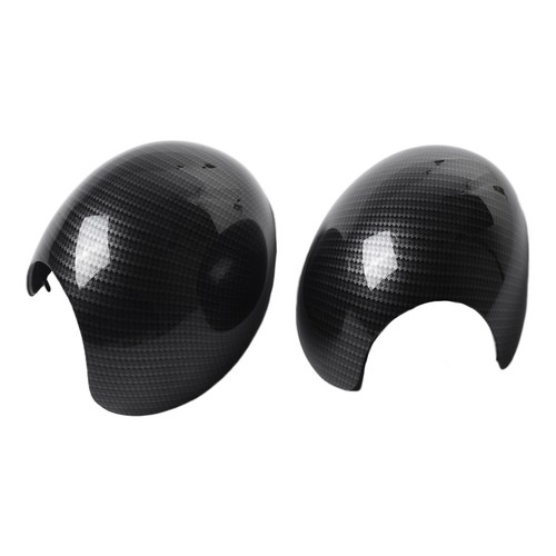 For Mini Cooper R55 R56 Side Mirror Cover Black Car Accessories 1 Pair - Picture 9 of 12