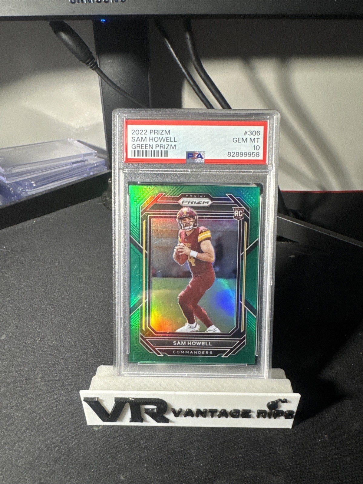 2022 Panini Prizm - Rookies Sam Howell #306 Green Prizm (RC)