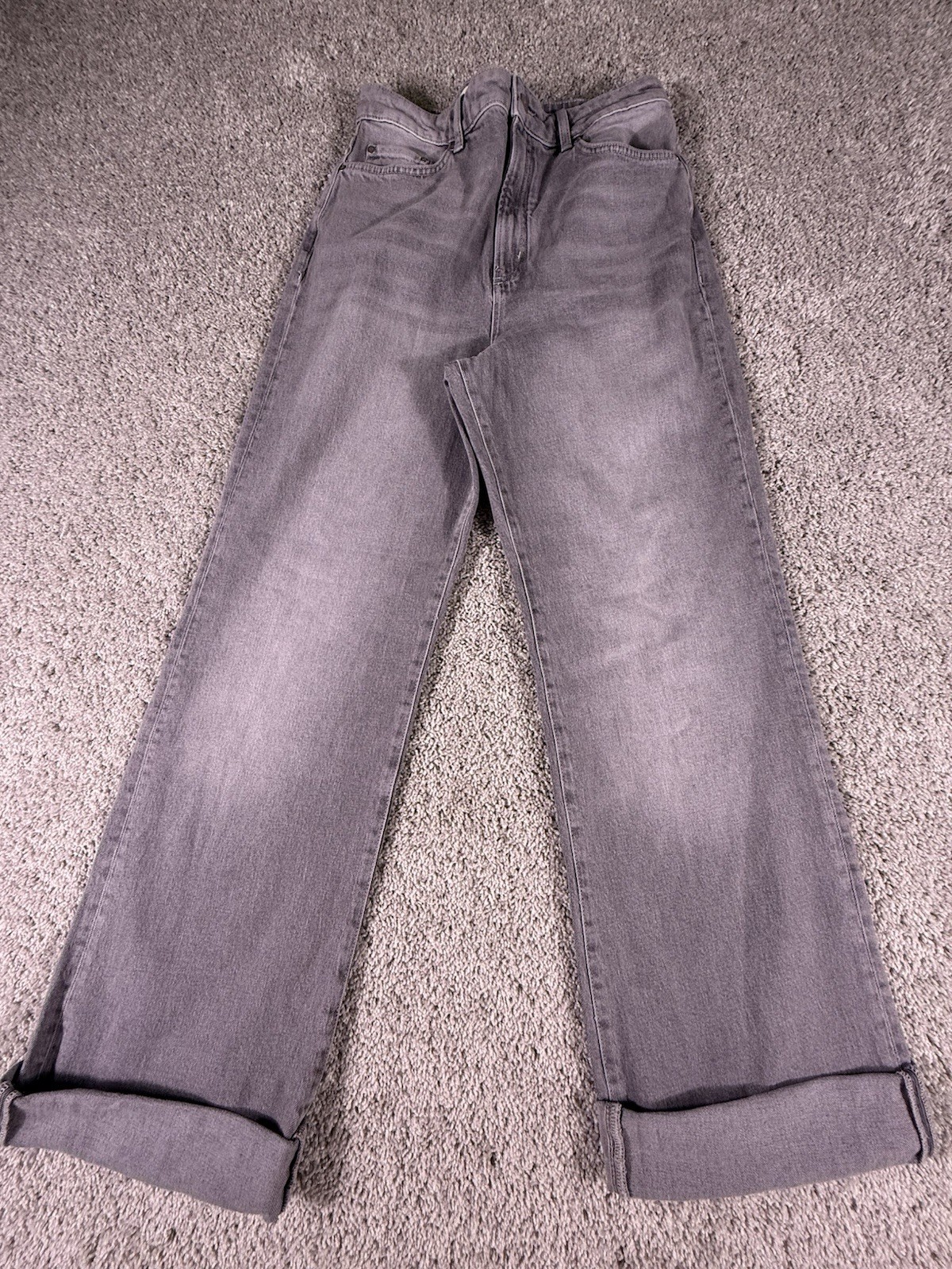 NWOT Anthropologie Pilcro Gray Jeans Rolled Hem Size 31