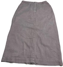 Christopher Banks Maxi Long Skirt 2 Pkts 3 Button slit Size 10 Brown