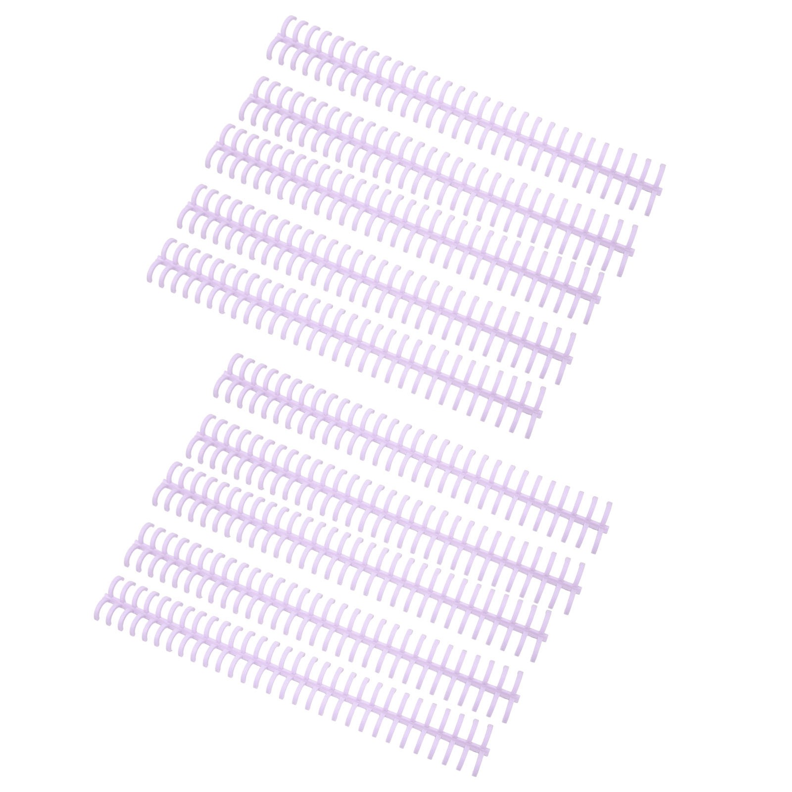 10Pcs Binding Spines Spirals Coils Combs 30 Holes Plastic Strip For Loose Leaf