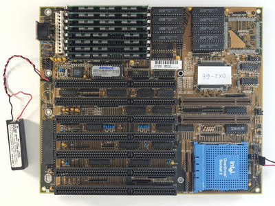 FIC 486-KVD 486 mainboard Vesa Local Bus socket 2 + 8 MB RAM + external battery
